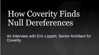 How Coverity Finds Null Dereferences [upl. by Drawoh]