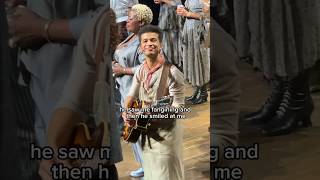 Jordan Fisher smiling at me🥹😱🫣😍 newyork broadway musical hadestown [upl. by Rebmyt]