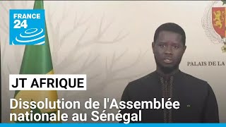 Sénégal  Diomaye Faye dissout lAssemblée nouvelles élections le 17 novembre • FRANCE 24 [upl. by Cordeelia]