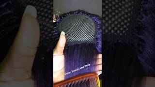 😍 Purple Crochet Braid Wig With bangs 💜 [upl. by Ploch]