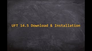 UFT 1451 Download and Installation [upl. by Graehl]