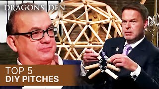 Top 5 DIY Pitches In The Den  Vol1  COMPILATION  Dragons Den [upl. by Shanna]