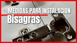 Cómo instalar una bisagra de parche o cazoleta bisagra recta o lateral [upl. by Noicpecnoc]