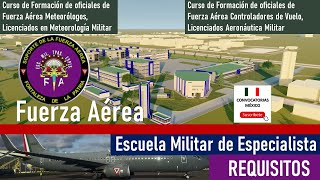 🥇 REQUISITOS para Escuela Militar de Especialistas de la Fuerza Aérea 2022 ✅ Beneficios Documentos [upl. by Golub]