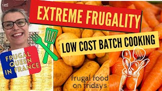 Extreme Frugality  Low Cost Batch Cooking  frugalfood lasagne cottagepie meals crisis frugal [upl. by Pasahow120]