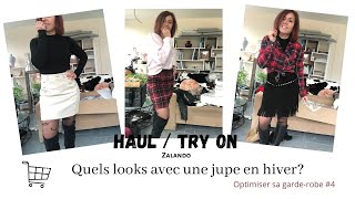 Quels looks avec une jupe en hiver  optimiser sa garderobe 4 Haul Zalando [upl. by Buffy]