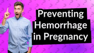 How can I prevent subchorionic hemorrhage during pregnancy [upl. by Guevara]