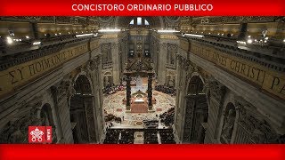 Papa Francesco  Concistoro Ordinario Pubblico 20180628 [upl. by Boiney]