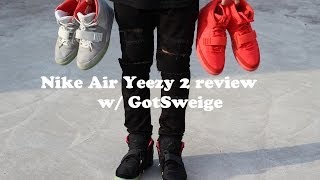 Nike Air Yeezy 2 review  Red October Solar amp Plats  Shot by GotSweige [upl. by Rafaelle]