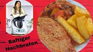 saftiger Faschierter Braten mit würzigen Kartoffelspalten  Ratatouille  ThermoMixenmitClaudia [upl. by Madelaine]