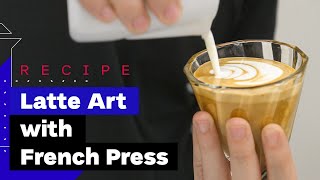 How To Make Cappuccino At Home with French Press [upl. by Adirem]