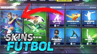 SKINS DE FUTBOL ELECTRO SWING TIENDA FORTNITE 16 de Febrero [upl. by Anirtap]