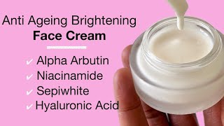 Anti Ageing Face Cream With Alpha Arbutin Sepiwhite Niacinamide Hyaluronic Acid Advanced Formula [upl. by Malcolm469]