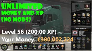 How To CHEAT MONEY amp XP In Euro Truck Simulator 2 NO MODS Works For Multiplayer [upl. by Irtimd]