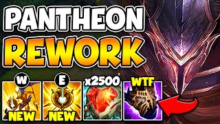 RIOT JUST REWORKED PANTHEON INTO A TANK HIS ABILITIES SCALE WITH HP NOW [upl. by Gay853]