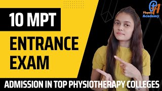 MPT entrance exam list l Top MPT Colleges l PGET for MPT l masters in physiotherapy admission [upl. by Gnort776]