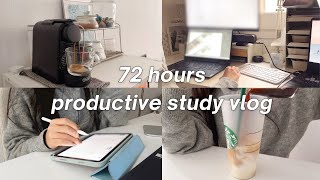 STUDY VLOG  productive for 72 hours my how to efficient deadline submission tips competitionwork [upl. by Hallock]