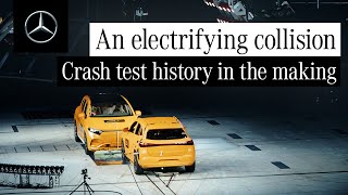 The worlds first public twocar electric crash test by MercedesBenz​ [upl. by Targett882]