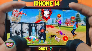 Free Fire Live  iPhone 14 Full Handcam ⚙️ SettingsHudDpi 🔥 Free Fire Max Ultra  Part7 [upl. by Robbert]