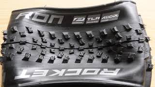 Schwalbe Rocket Ron 29er Tire first look with weight and specs [upl. by Rebmeced299]