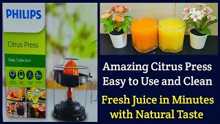 Philips Citrus Press Juicer Unboxing and Review in Tamil  Philips Citrus Press Electric Juicer Demo [upl. by Akcire926]