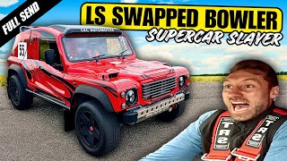 INSANE LS V8 SWAPPED BOWLER WILDCAT  SPINNING ALL 4 WHEELS [upl. by Anaynek]