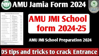 AMU School Form 2024 Jamia School फॉर्म 2024 AMU Class 6th 9th 11th AMU 11th Entrance date 2024 [upl. by Erlinna]