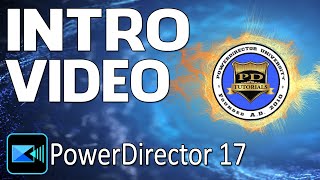 How to Make a Spectacular Video Intro  PowerDirector [upl. by Llenet]