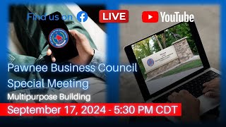 Pawnee Business Council Special Meeting [upl. by Mechelle]