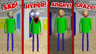 The Many Strange Moods Of Baldi  Baldis Basics [upl. by Dnalro589]