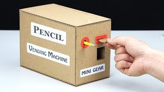 How to Make PENCIL Vending Machine [upl. by Aicatsanna815]