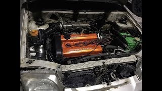 Indias First 16TwinCam Esteem  Swift GTi  Esteem GTi Engine Swap  Modded Esteem  Engine Swap [upl. by Zealand]