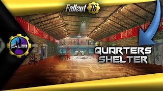 Fallout 76 Quarters Shelter Camp Tour Review and Ideas In Progress Build [upl. by Acenes]