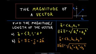 ❖ Vectors  Finding Magnitude or Length ❖ [upl. by Kirkwood]