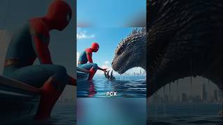 spiderman blows the trumpet Spiderman summons Godzilla Spiderman is the best right [upl. by Nwahsav588]