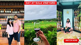 Sula Vineyards Nashik  Day tour  Sula Wine Indias finest wine  Monsoon waterfall [upl. by Amsirak271]