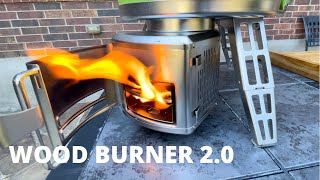 Wood Burner 20 🔥 1st Use Homemade Wood Fired Pizza🍕 using my Roccbox Pizza Oven [upl. by Elletnwahs]