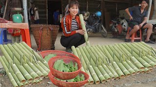 Harvest Bamboo Gardens amp how to make a bamboo pipe plow  Bring Them To The Market To Sell [upl. by Breana935]