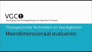 Therapeutische technieken en vaardigheden – Meerdimensionaal evalueren [upl. by Sanalda]