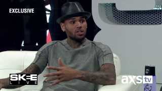 Chris Brown gives SKEE Live exclusive details about quotXquot [upl. by Gauntlett953]