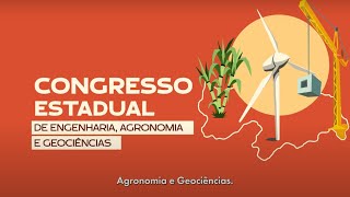 1º CONGRESSO ESTADUAL DE ENGENHARIA AGRONOMIA E GEOCIÊNCIAS ESTÁ CHEGANDO [upl. by Hollerman37]