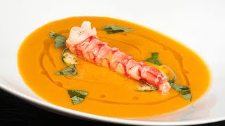 Receta de crema de calabaza y carabinero  Bruno Oteiza [upl. by Nodyl]