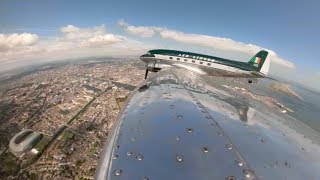 360° Video  Fly over Dublin in a DC3  Aer Lingus [upl. by Alaehcim]