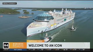 Worlds largest cruise ship arrives Wednesday at PortMiami [upl. by Naig416]