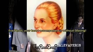 Evita Capitana English Lyrics Peronist March Song Marcha Cancion Peronista Letra Real Eva Peron [upl. by Jacie]