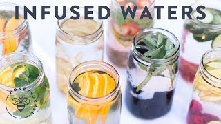 Fruit Infused Water 8 Ways to drink more Water  HONEYSUCKLE [upl. by Nalak]