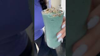 Spirulina proteïne smoothie ✅🍌🍏 [upl. by Lucia]