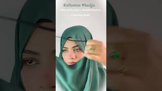 Chiffon hijabs with attached magnets and matching and naqab wrapmyhijabhijabtutorial hijabstyle [upl. by Aloz891]