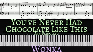 Youve Never Had Chocolate Like This Hoverchocs  Wonka Timothée Chalamet  Piano cover [upl. by Delaney]