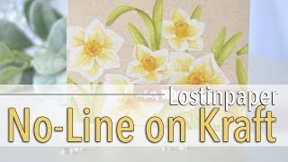 No Line Colouring on Kraft  Altenew Daffodil Release [upl. by Hiamerej]